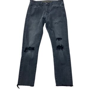 AEO Extreme Flex 4 Slim Taper Distressed Jeans SIZE 30 Charcoal Gray Wash